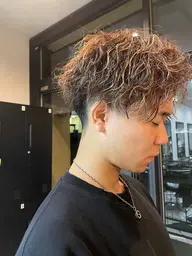 メンズカット＋パーマ＋メッシュ