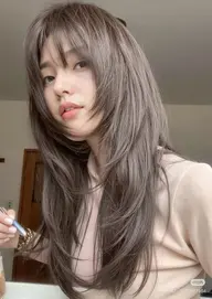 【🕯️期間限定🕯️】韓国女子のトレンドレイヤーカット➕大人っぽな透明感ベージュ🤍ワンカラー➕オリジナルTr🤍