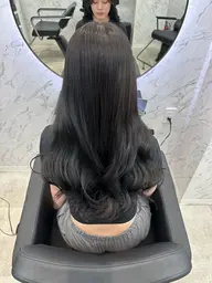 黒染めなし黒髪カラー🖤