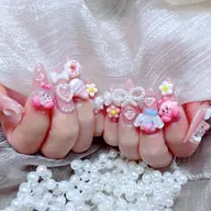 👑《ハンド》持ち込みデザイン☆ゴテゴテ10本やり放題¥9980