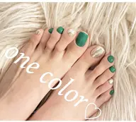 フットネイル✨ワンカラー2色までOK❣アシンメトリーも✨[オフ込み]