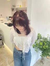 🫧人気No.2🫧🎀カット＋ブリーチ無しダブルカラー+2stepトリートメント