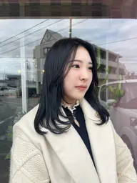 残留しない黒染めカラー 【オフ ブラック】