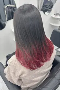 🦩カット➕グラデーション（ブリーチ➕カラー）➕TR