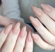 🩷チップ長さだし10本🩷フレンチ（ベース色付き）　オフ無し¥9980