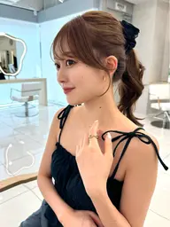 結んでもかわいい🤍”盛れる”前髪+顔周りカット🤍