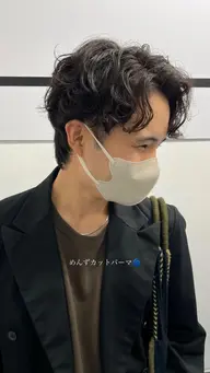 メンズカット+パーマ