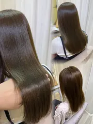 【サラサラ、ツヤ感を持続させたい方】似合わせカット＋最高級カラー＋11Step髪質改善