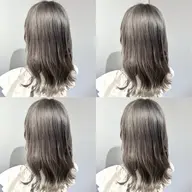 カット＋ケアブリーチ＋カラー＋Aujua4step＋超音波アイロン【ダブルカラー】【髪質改善】