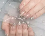 💜新規ソフトジェルオフ無料💜ガラスフレンチorワンホンネイル