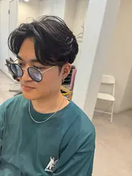 ✂️【韓国風センターパート×メンズカット】ダウンパーマ対応◎人気No.1✨