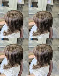 ✨ブリーチ✨顔周りレイヤーカット➕ハイライトカラー➕カラー【/ハイライト/白髪ぼかし/ミディアム/レイヤーカット/ボブ】