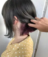 【ボブの女性に人気no.1】インナーカラー+トリートメント