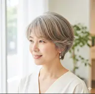 〔脱、白髪染め〕カット+白髪ぼかしカラー✨