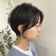 カット+ショートパーマ　￥9300