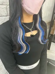 [学生限定]🥨ブリーチなし艶カラー+ポイントエクステ8本🥨エクステカット無料