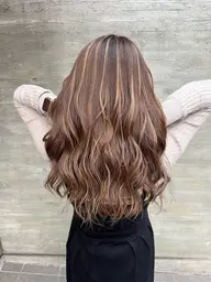 カット+ケアハイライト+カラー+Aujua4stepトリートメント