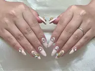 ワンカラー／ラメパーツ付け放題