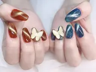 ハンド　オフなし　ケア込み　マグネットネイル