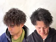 ❤️🔥お家での再現性重視メンズはコレ❤️🔥パーマLv強カット➕パーマ 【スパイラル/ツイスト/波巻き