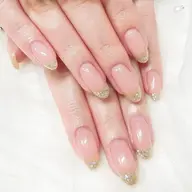 ミニモ限定✨初回オフ無料‼️トレンド💜ガラスフレンチ+ハンドケア付き🧸