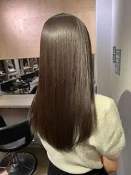 カット💇‍♀️（無料）＋地毛風ストレート💫＋ケラチンTR🌟