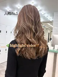 🖤 白髪も赤みも自然にぼかす🖤|海外風ハイライト（ケアブリーチ＋艶TR）