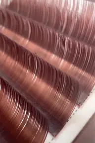 《ブラウンマツエク》カラーフラットラッシュ120本