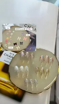 💍ミニモ限定💍【ハンド】オフ無料✨️ラメグラデーションに選べるパーツ