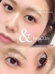 【4月限定before、afterの写真協力必須🎀】&healthy LEDフラットラッシュ100本🎀オフ込み