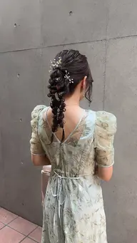 ☀️朝7時​〜​8時までに予約したい方☀️【参列ヘア.お呼ばれヘア.結婚式ヘア】