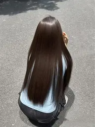 【minimo限定やわらかさと潤いまでも】ケアストレート ✨+最新トリートメント+カット 髪質改善 前処理有り