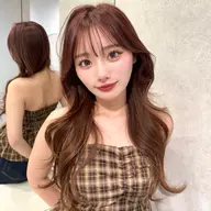 💭ྀི[頭皮ケアクレンジング付き]韓国風カット+カラー+1stepトリートメント💭ྀི