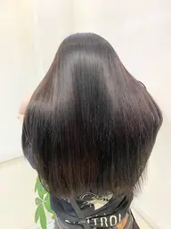 ダメージレスな縮毛矯正🌟酸性ストレート＋ハホニコ5stepトリートメント+メンテナンスカット🫧