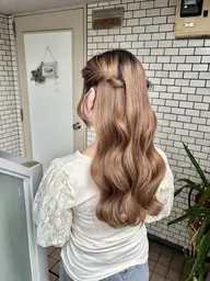 (土日祝限定ヘアセットメニュー)🩷巻き髪のみ🩷 ミックス/外巻き／ウェーブ巻き/ヨシンモリetc.