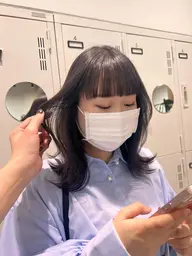 🌸人気🌸　　　　　　　　　　　　　　　🖤1Bleachで透明感カラー（ダブルカラー）