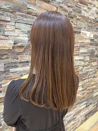 ロングヘアレディースカット+シャンプーブロー