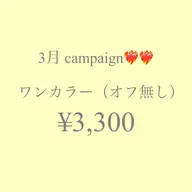 3月キャンペーン❤️‍🔥※日時指定あり※【オフ無し】ワンカラー