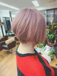 【ダメージレスに希望を叶える★】カット＋デザインカラー（ケアブリーチ込）＋トリートメント