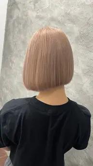 【ケア重視】🌿‬ケアブリーチ＋ダメージレスケアカラー✨️＋髪質補習トリートメント💁🏻‍♀️