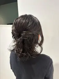 🌸卒業式ハーフアップヘアセット🌟