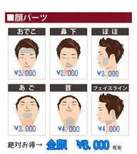 メンズ脱毛✨全顔