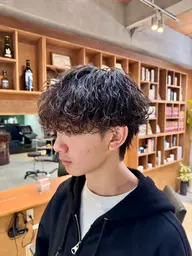 【メンズ限定】メンズカット+波巻きパーマ
