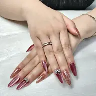 ⭐️新店キャンペーン中，セール【チップ長さ出し】マグネット/フラッシュ(宝石風・ビー玉マグネット無料変更可)