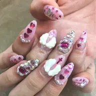 【初回】《オフ無し》長さ出し★アートやり放題!【ストーンつけ放題★時間制】持ち込みOK!