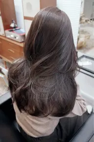 (ブリーチしたくないけど透明感欲しい方必見🕊️💡) 透明感カラー+トリートメント