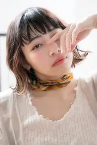 💙💚💜耳にかけて可愛いインナーカラー❤️🧡💛メンテナンスカットインナーカラー(ブリーチ込み)トリートメント