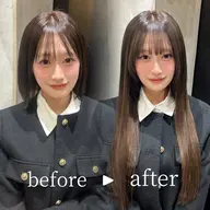 【先着1日3名様限定】自然すぎる人毛100%エクステで理想のロングに✨️エクステ80本+カット<巻き・アイロンOK!>