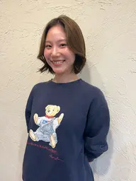 ブリーチなしワンカラー【ボブ】＋トリートメント