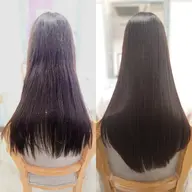 髪質改善ストレート＋トリートメントのサラツヤコース✨